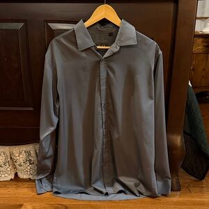 Elegant Charcoal Dress Shirt for Men